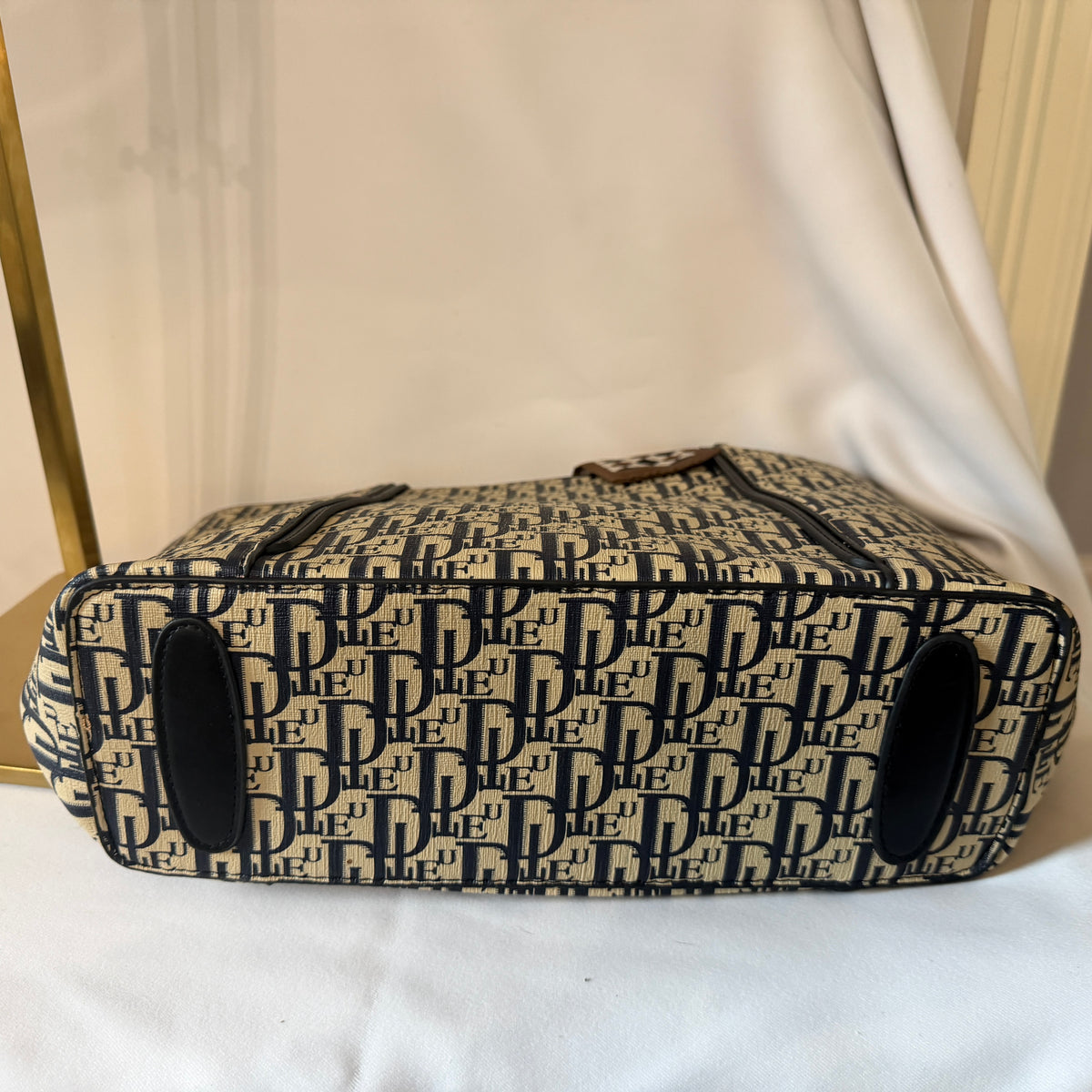 Christian Dior Vintage Trotter Romantique Large Tote — 15 x 12 Designer Handbag