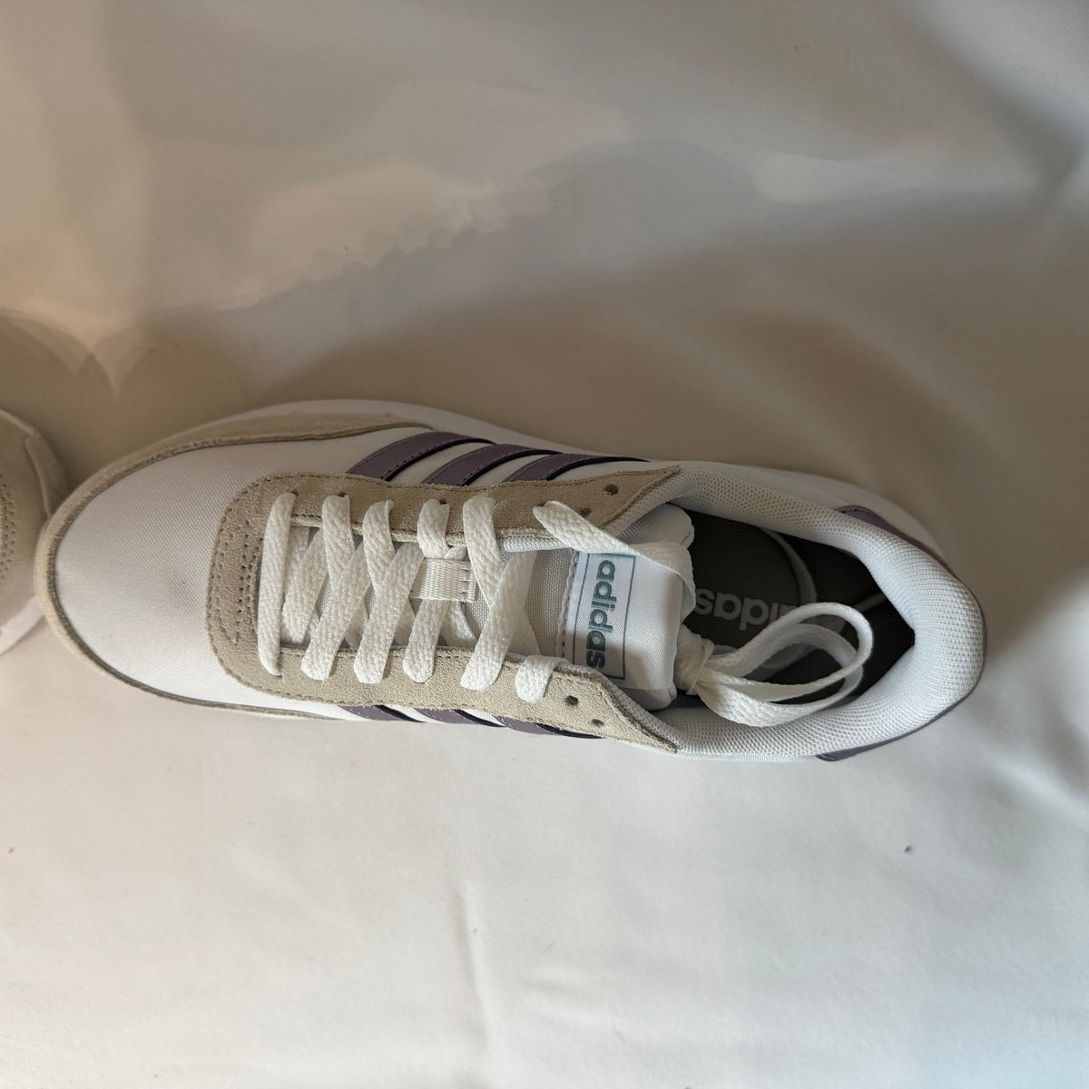Adidas Lavendar White Cream Tennis Shoe Run 60s 2.0 - Vale & Row