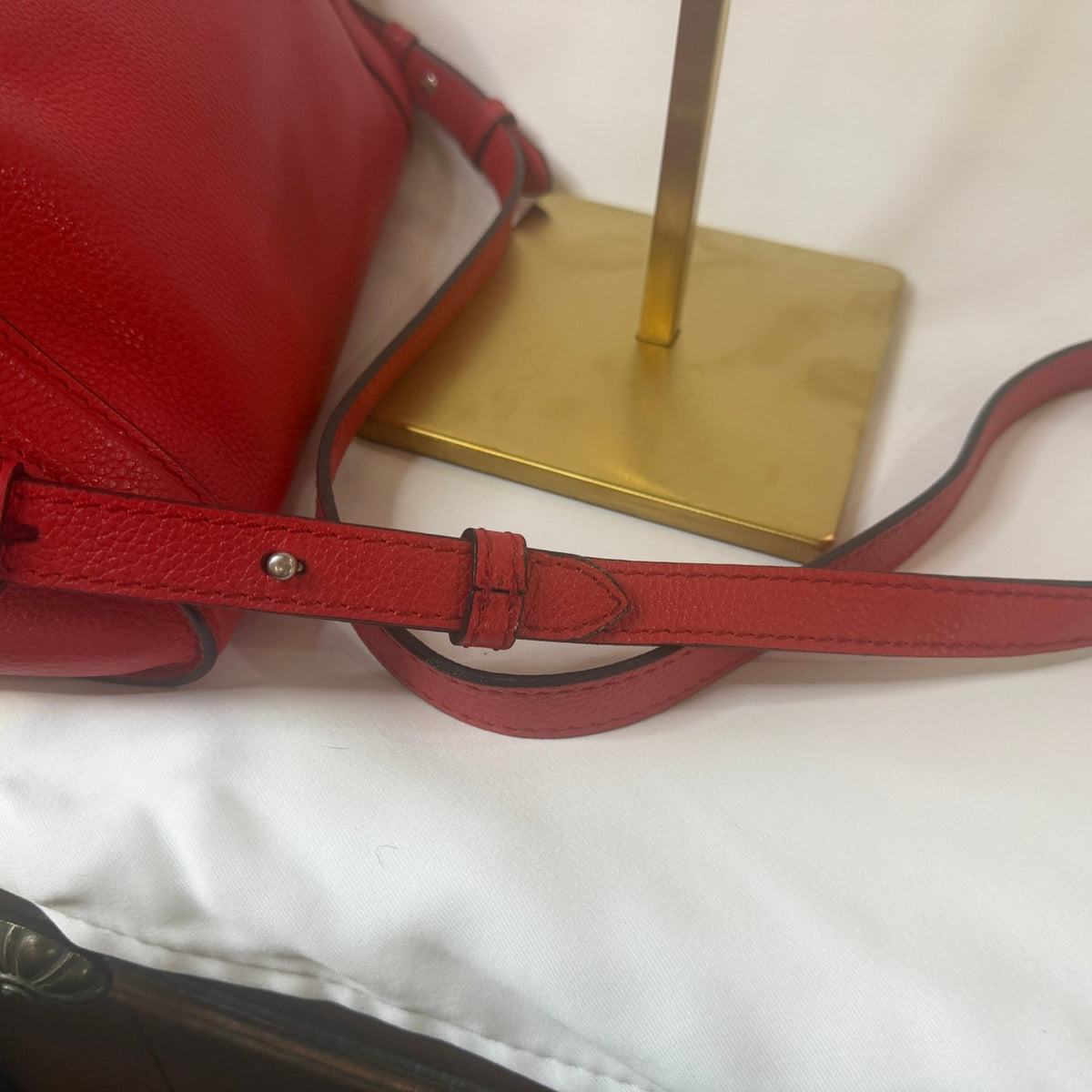Alexander McQueen Skull Charm Top-Handle Handbag — Red/Silver - Vale & Row