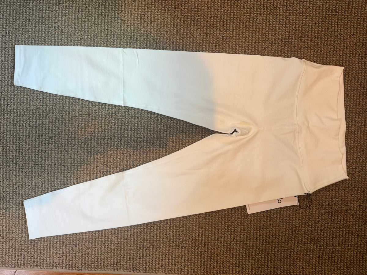 Alo Yoga 7/8 high-waist Airbrush leggings White L - Vale & Row