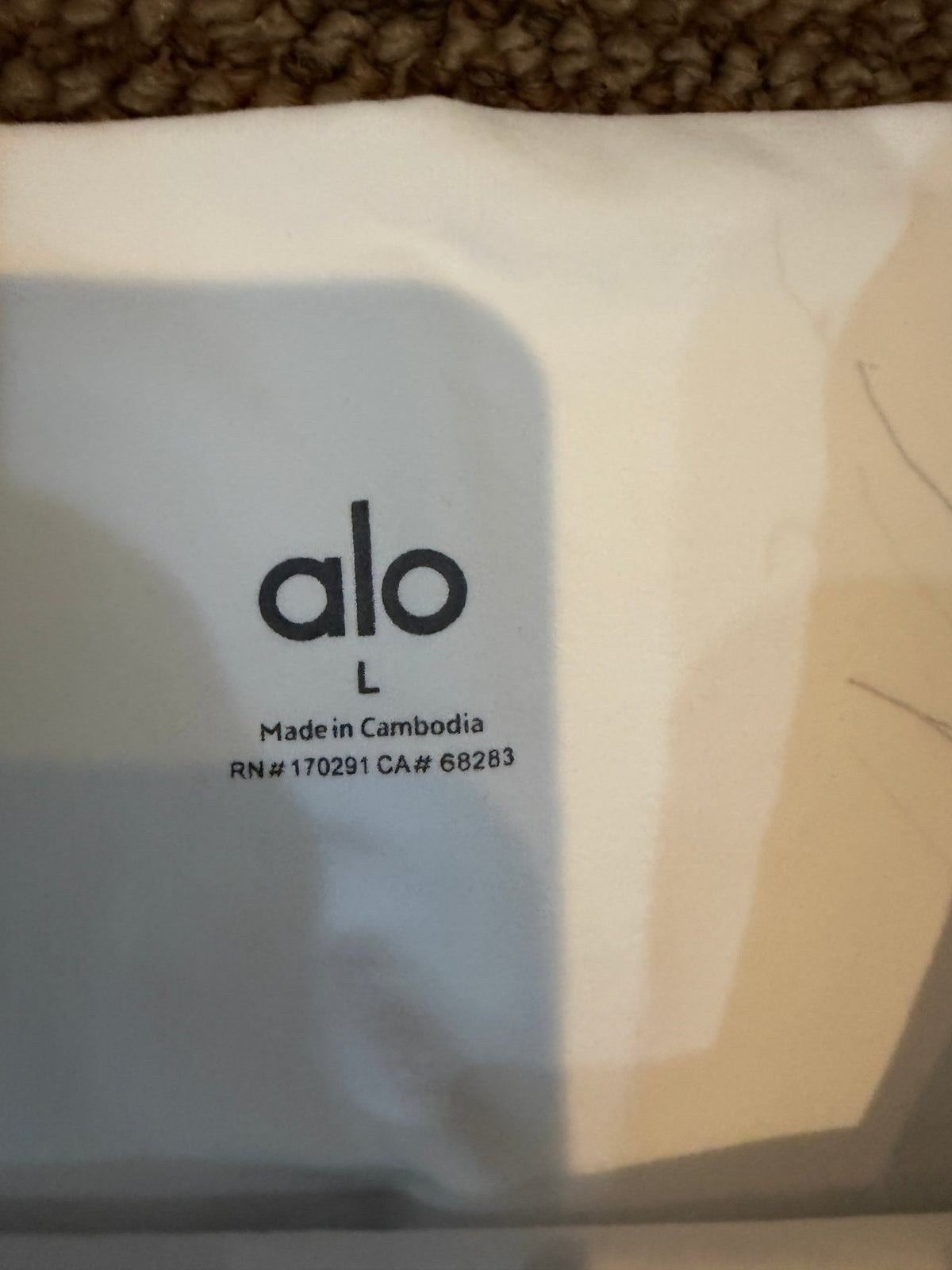 Alo Yoga 7/8 high-waist Airbrush leggings White L - Vale & Row