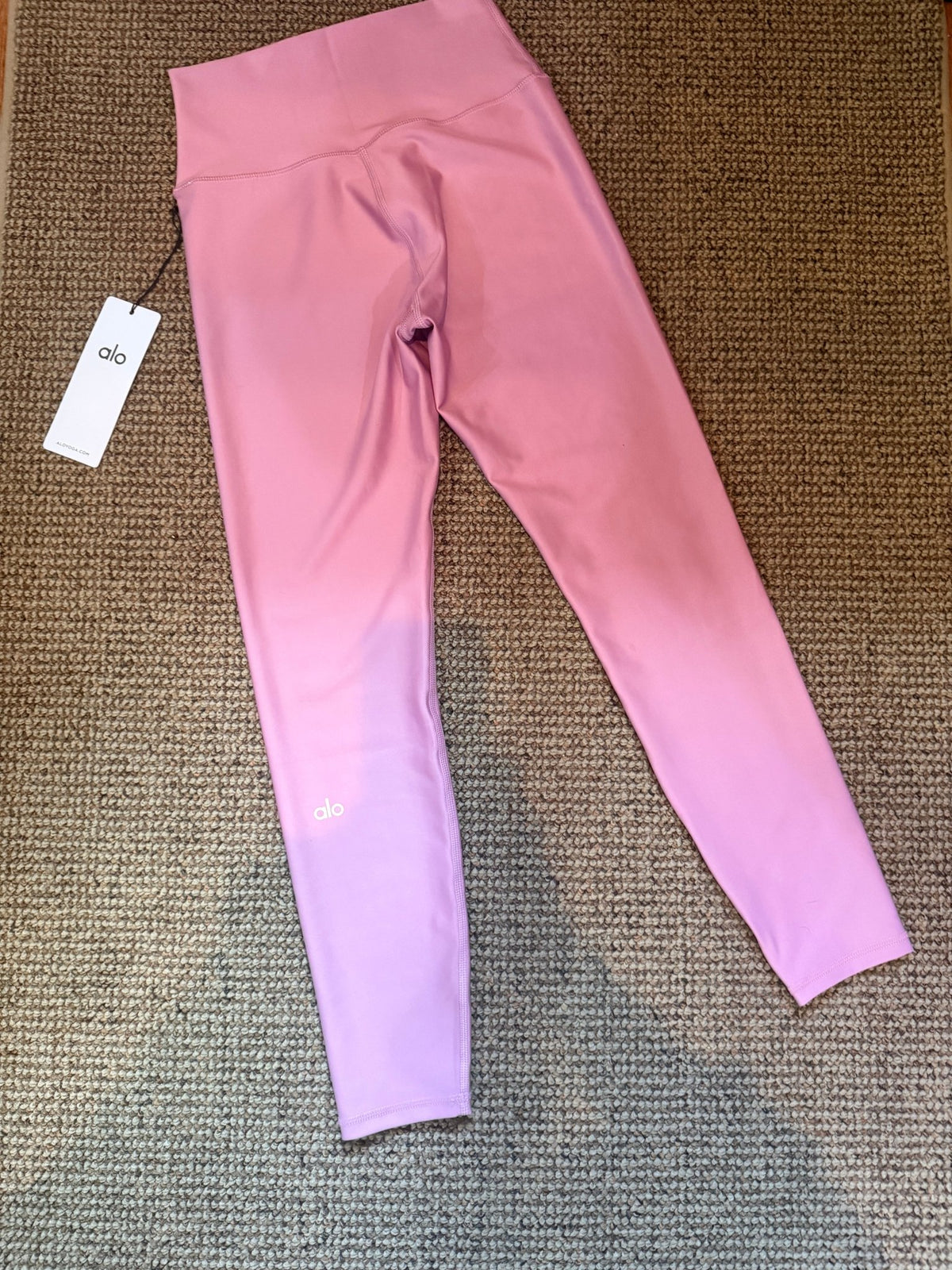 Alo Yoga 7/8 High-Waist Airlift Leggings — Pink Wild Rose, M - Vale & Row