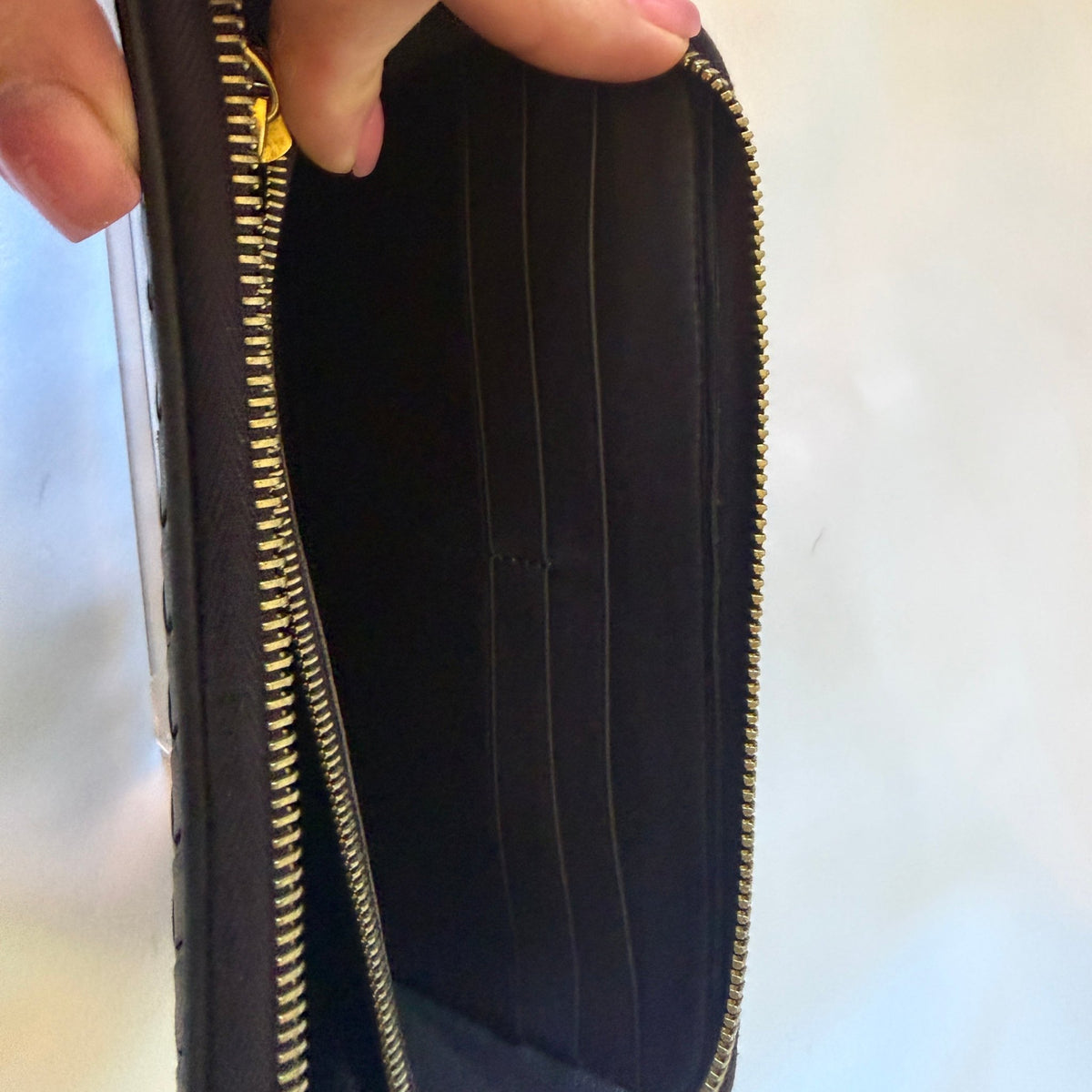 Bottega Veneta Intrecciato Zip-Around Wallet — Dark Brown - Vale & Row