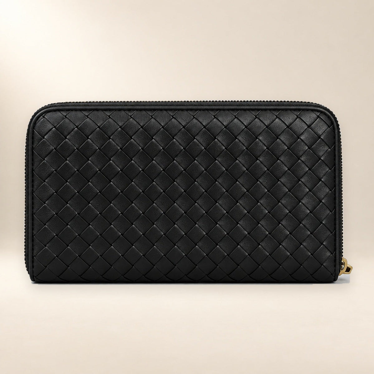 Bottega Veneta Intrecciato Zip-Around Wallet — Dark Brown - Vale & Row