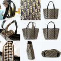 Christian Dior Vintage Trotter Romantique Large Tote — 15 x 12 Designer Handbag - Vale & Row