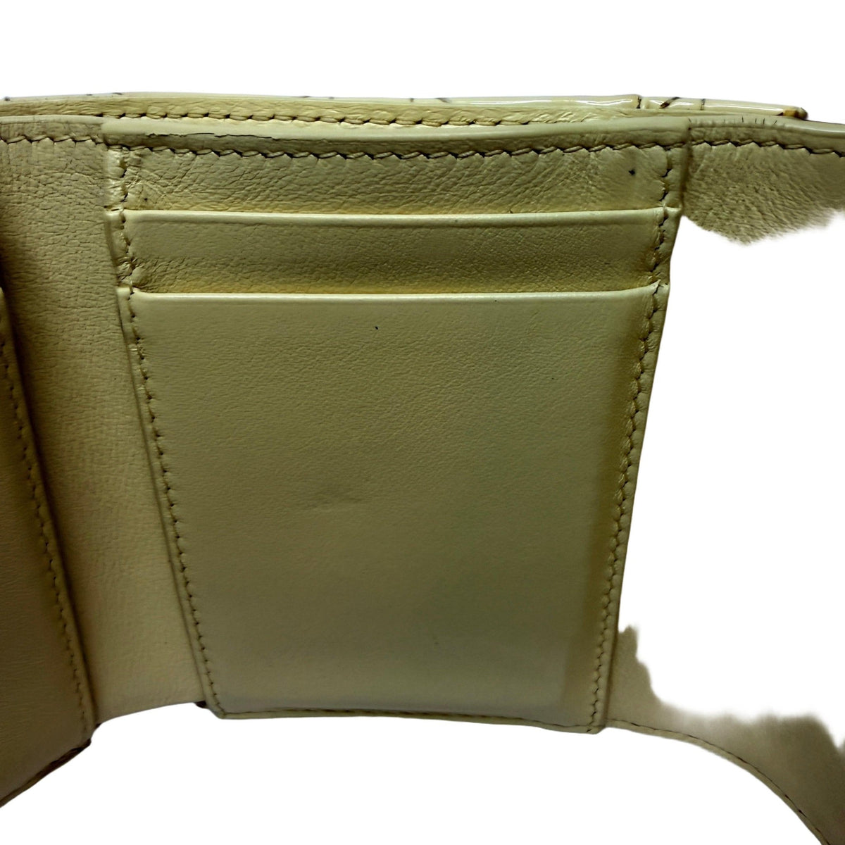 Christian Dior Yellow Cannage Quilted Compact Wallet - Vale & Row