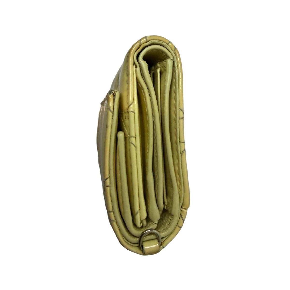 Christian Dior Yellow Cannage Quilted Compact Wallet - Vale & Row
