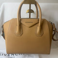 Givenchy Small Antigona Handbag — Beige/Tan, with Strap & Dust Bag - Vale & Row