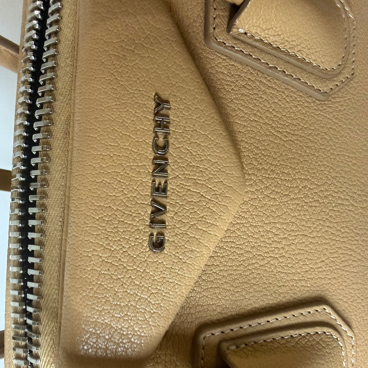 Givenchy Small Antigona Handbag — Beige/Tan, with Strap & Dust Bag - Vale & Row