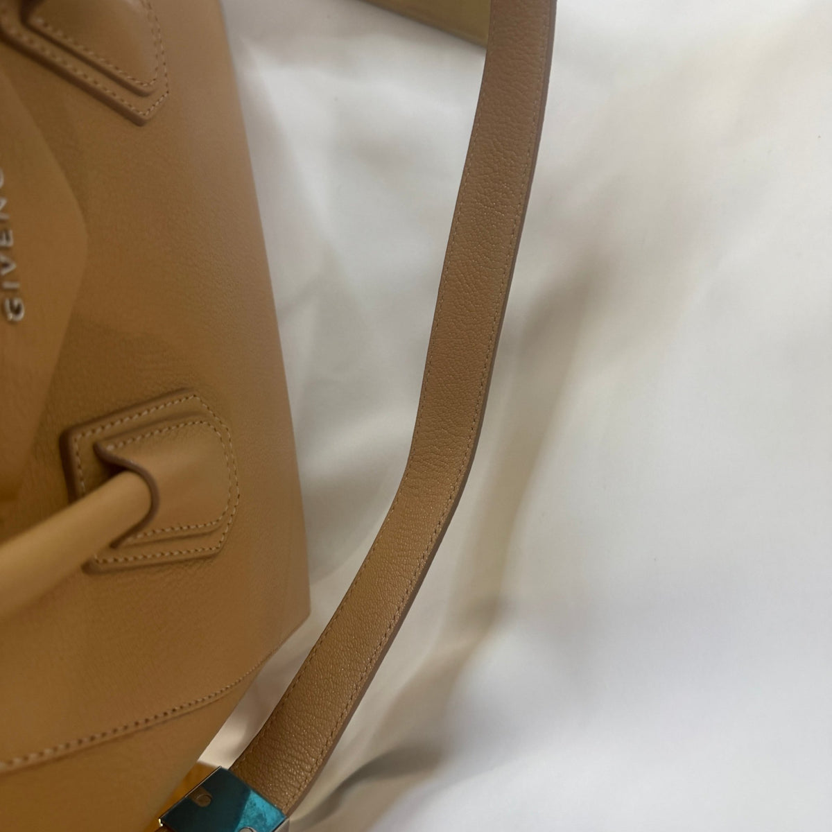 Givenchy Small Antigona Handbag — Beige/Tan, with Strap & Dust Bag - Vale & Row