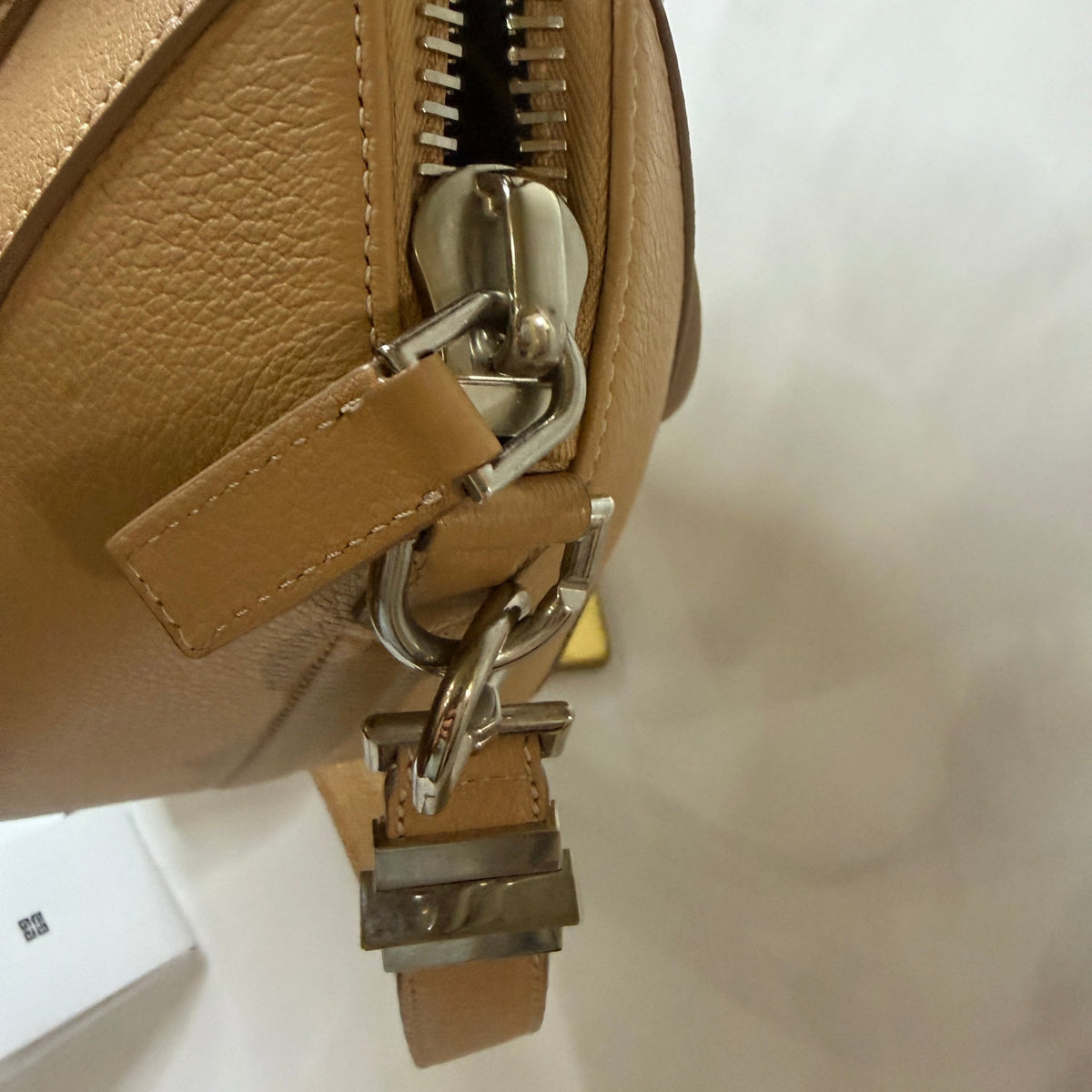 Givenchy Small Antigona Handbag — Beige/Tan, with Strap & Dust Bag - Vale & Row