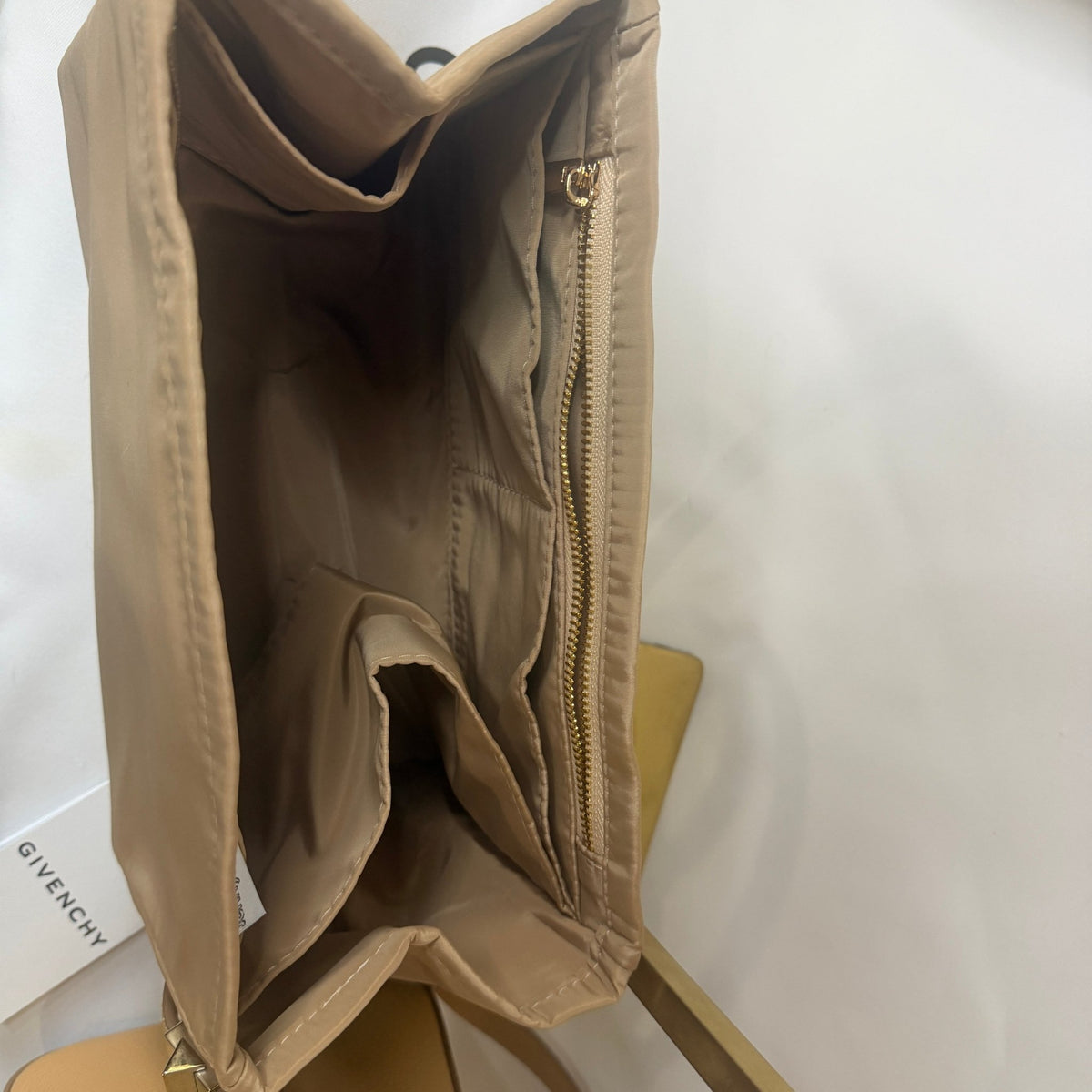 Givenchy Small Antigona Handbag — Beige/Tan, with Strap & Dust Bag - Vale & Row