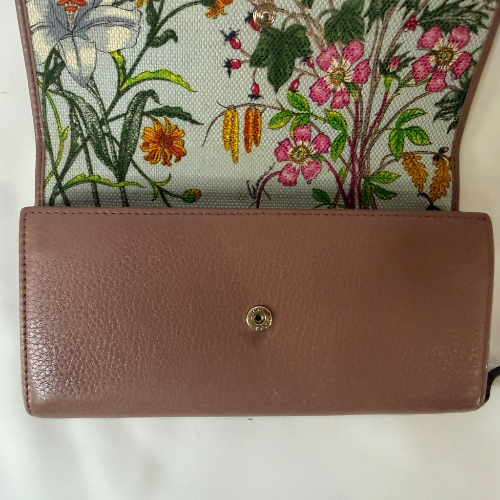 Gucci Floral-Center Wallet — Designer Leather Goods - Vale & Row