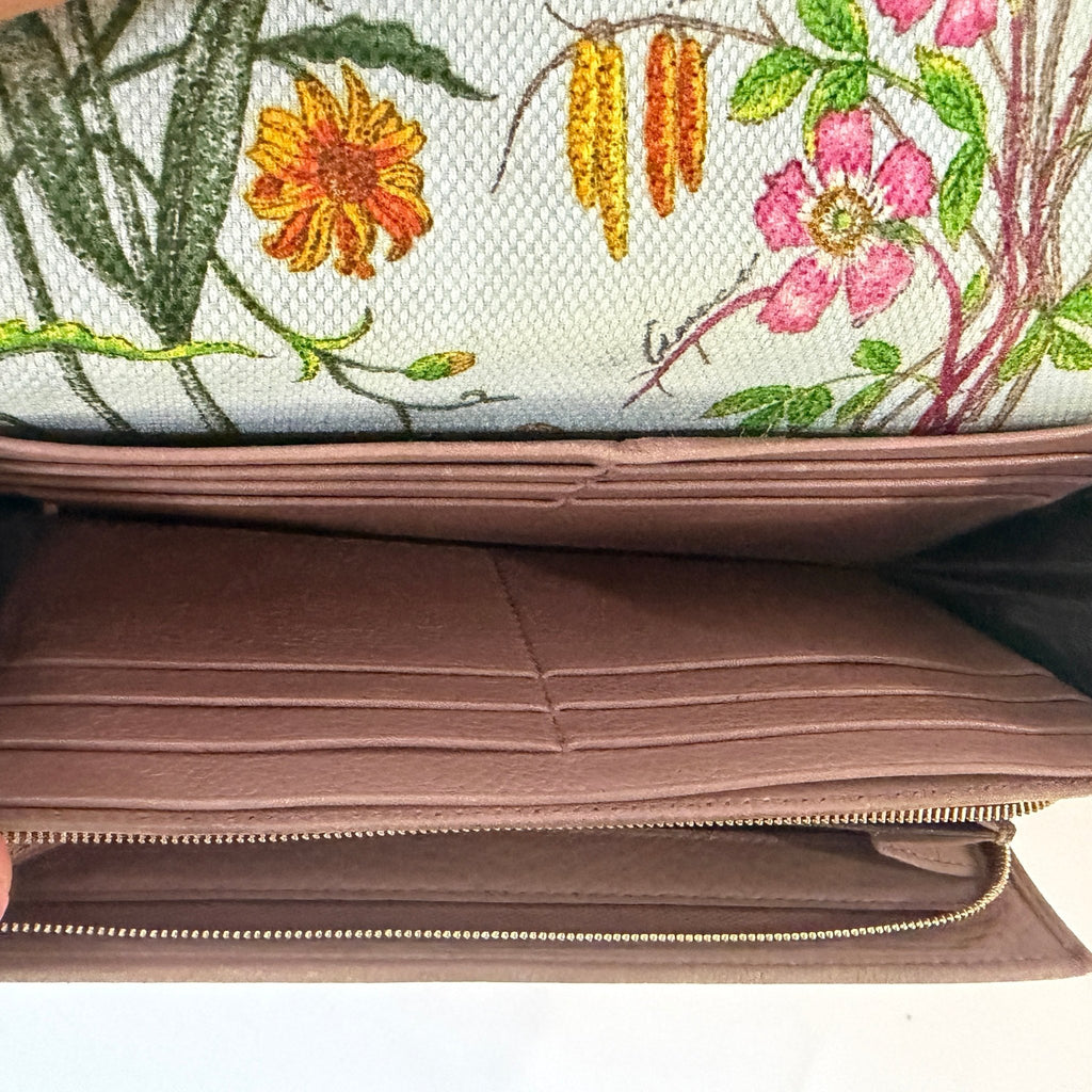 Gucci Floral-Center Wallet — Designer Leather Goods - Vale & Row