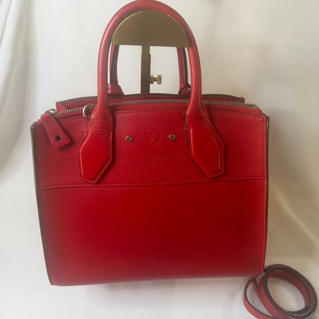 Louis Vuitton City Steamer MM handbag Red MM - Vale & Row
