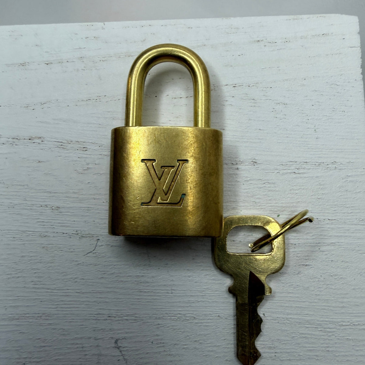 Louis Vuitton No. 310 Padlock & Key Set — Gold Tone Bag Charm - Vale & Row