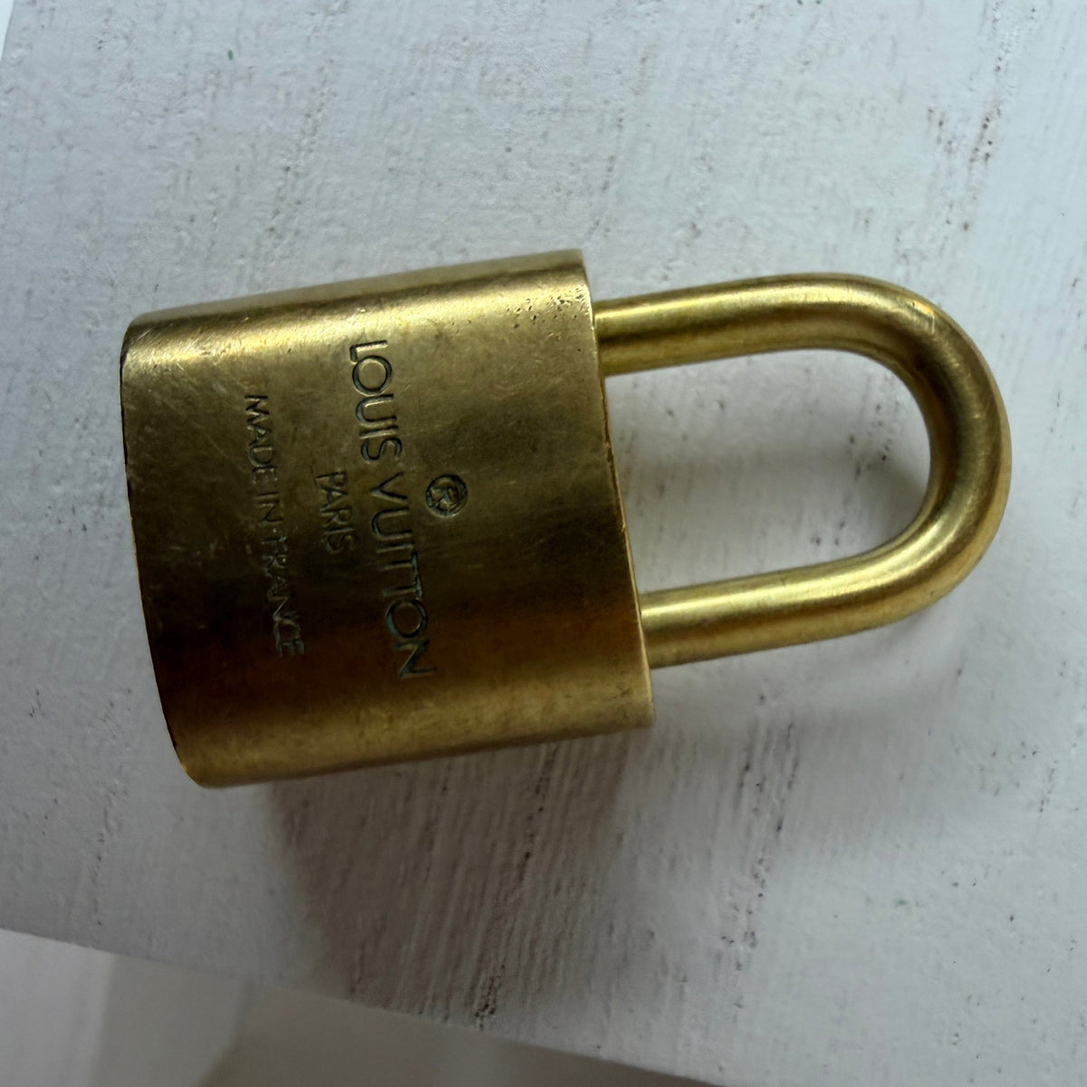 Louis Vuitton No. 310 Padlock & Key Set — Gold Tone Bag Charm - Vale & Row