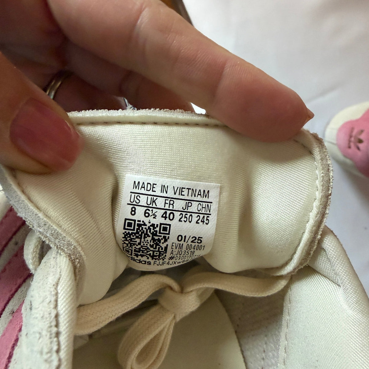 NEW Adidas Taekwondo Lace W Sneakers — Cream/Pink, Women 8 - Vale & Row