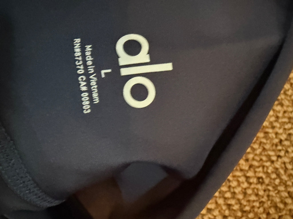 NEW Alo Yoga 7/8 high-waist Airlift leggings Navy L - Vale & Row