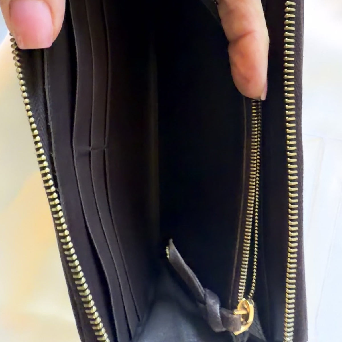 Bottega Veneta Intrecciato Zip-Around Wallet — Dark Brown