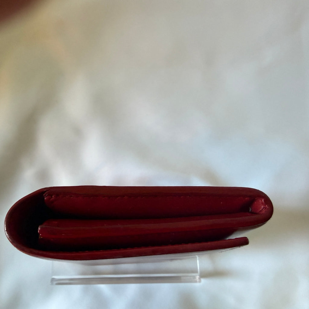 Saint Laurent Classic Marquage Continental Flap Wallet— Red Leather - Vale & Row