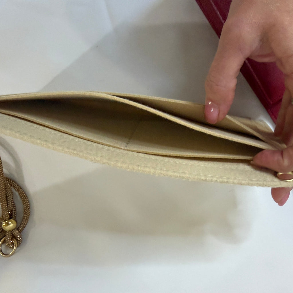 Women's Saint Laurent YSL Belle de Jour Leather Clutch with chain and interior protector - Vale & Row
