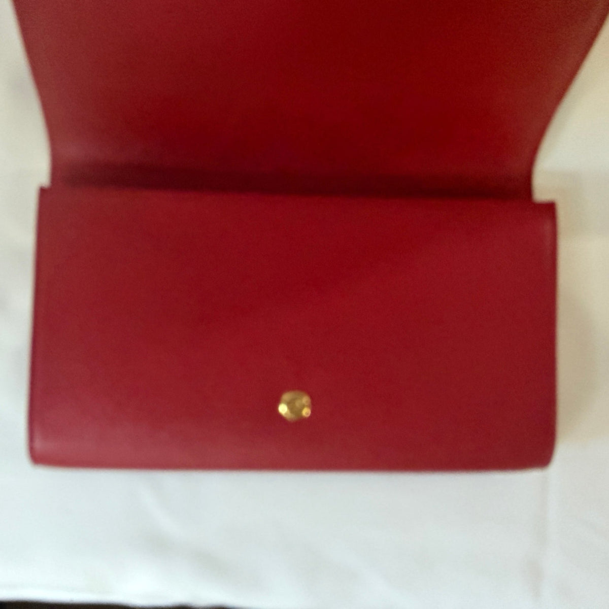 Women's Saint Laurent YSL Belle de Jour Leather Clutch with chain and interior protector - Vale & Row